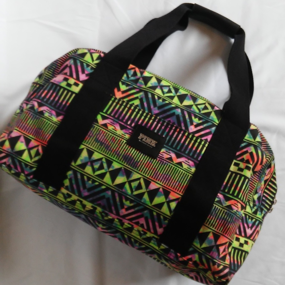 PINK VS Vintage Aztec Rainbow Overnight Bag